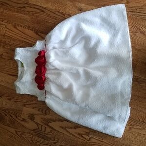 (3T) Penelope Mack Lace Dainty Polka Dot Formal Evening Classic Festive Roses